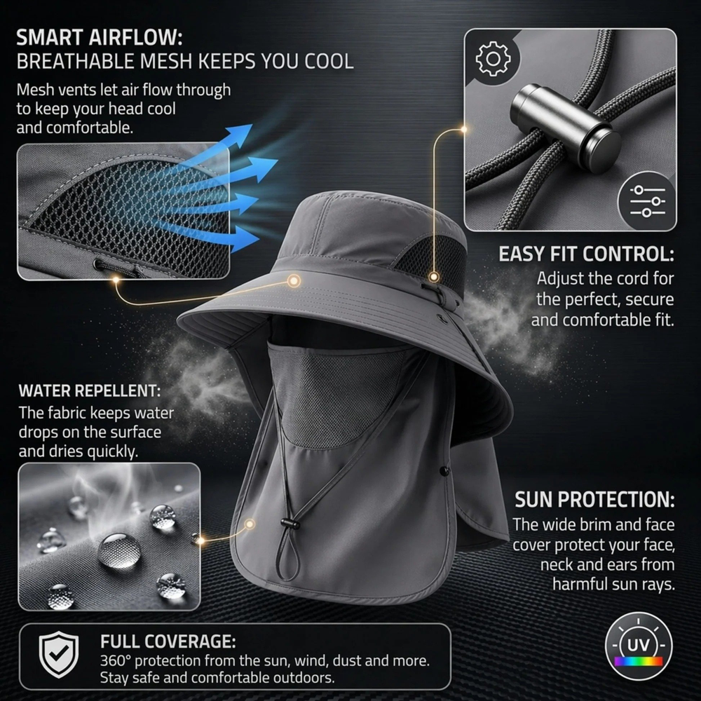🔥 HOT DEAL Save Up To 50% Sun Protection Hat That Stops Sunburn Before It Starts🔥